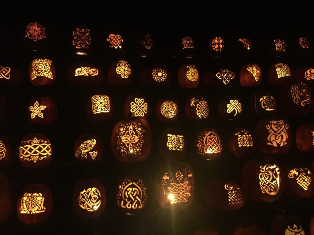 Wall of Pumpkins